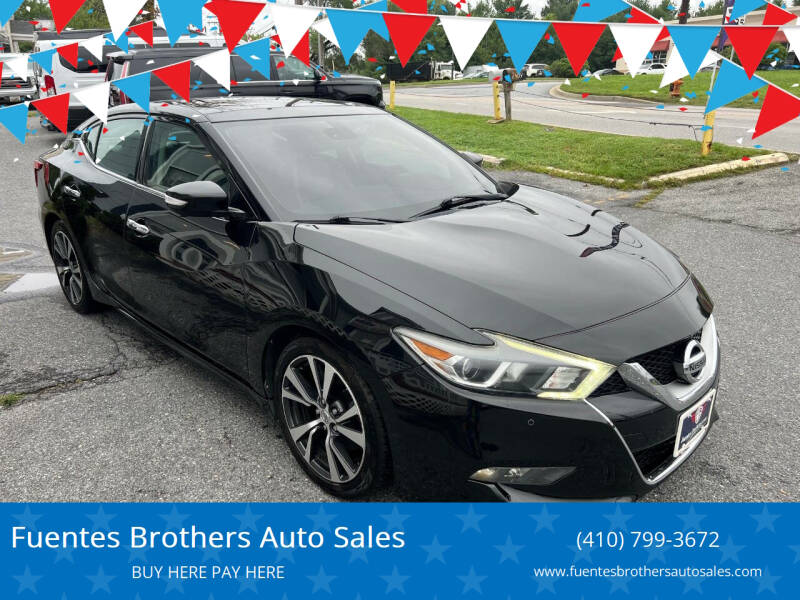 2016 Nissan Maxima for sale at Fuentes Brothers Auto Sales in Jessup MD