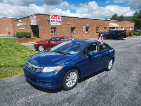 2012 Honda Civic for sale at ARA Auto Sales in Winston-Salem NC