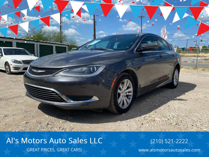 2015 Chrysler 200 for sale at Al's Motors Auto Sales LLC in San Antonio TX