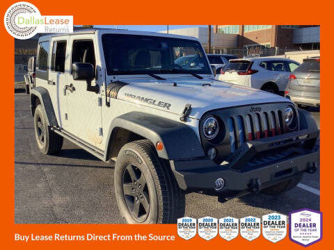 2016 Jeep Wrangler Unlimited for sale at Dallas Auto Finance in Dallas TX