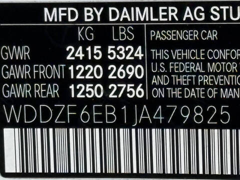 2018 Mercedes-Benz E-Class AMG E 43