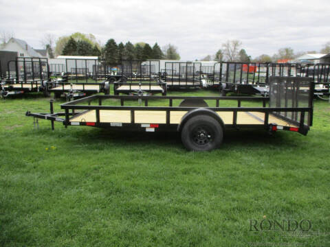 2024 L & O 82 IN X 14 FT UTILITY TRAILER for sale at G T AUTO PLAZA Inc in Pearl City IL