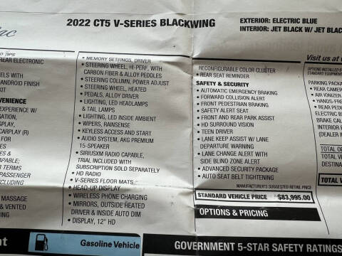 2022 Cadillac CT5-V Blackwing