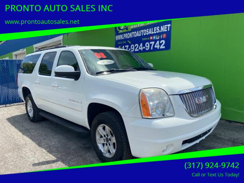 2008 GMC Yukon XL for sale at PRONTO AUTO SALES INC in Indianapolis IN