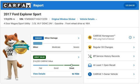 2017 Ford Explorer Sport
