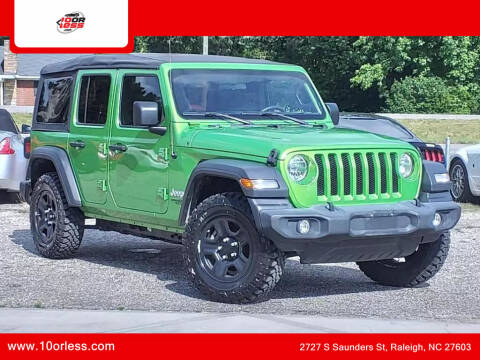 2018 Jeep Wrangler Unlimited for sale at J T Auto Group - 10orless.com in Raleigh NC