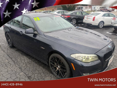 2013 BMW 5 Series for sale at TWIN MOTORS in Madison OH