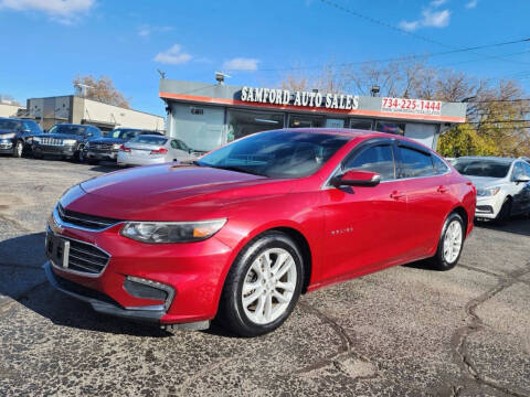 2016 Chevrolet Malibu for sale at Samford Auto Sales in Riverview MI