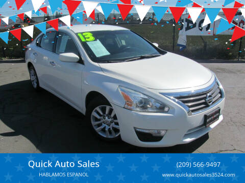 2013 Nissan Altima for sale at Quick Auto Sales in Ceres CA