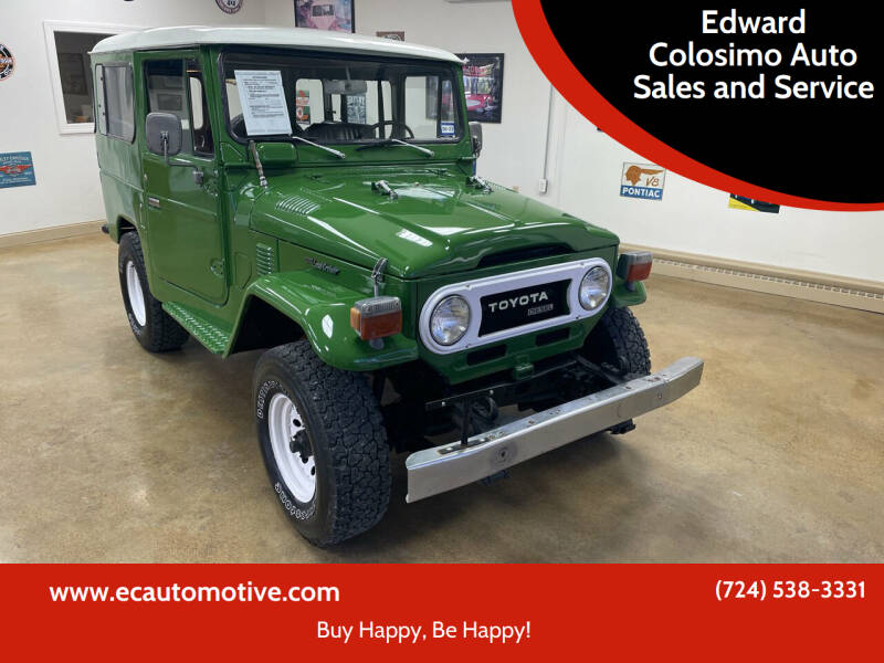 1978 Toyota Land Cruiser for sale at Edward Colosimo Auto Sales and Service in Evans City PA