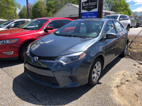 2015 Toyota Corolla for sale at Barga Motors in Tewksbury MA