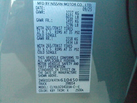 2026 Nissan Frontier PRO-4X