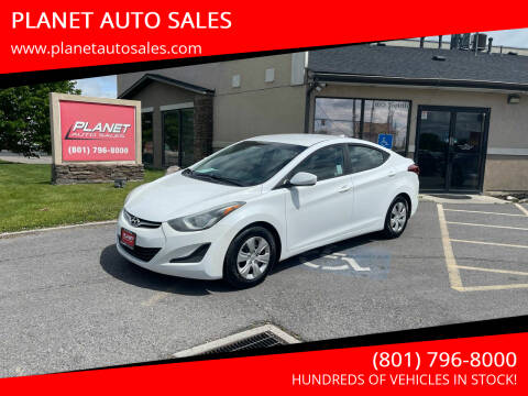 2016 Hyundai Elantra for sale at PLANET AUTO SALES in Lindon UT