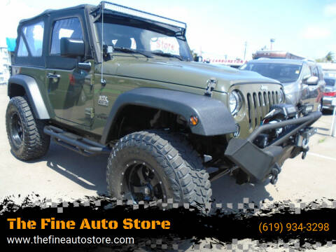 2015 Jeep Wrangler for sale at The Fine Auto Store in Imperial Beach CA