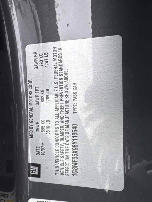 2008 Saturn SKY Red Line