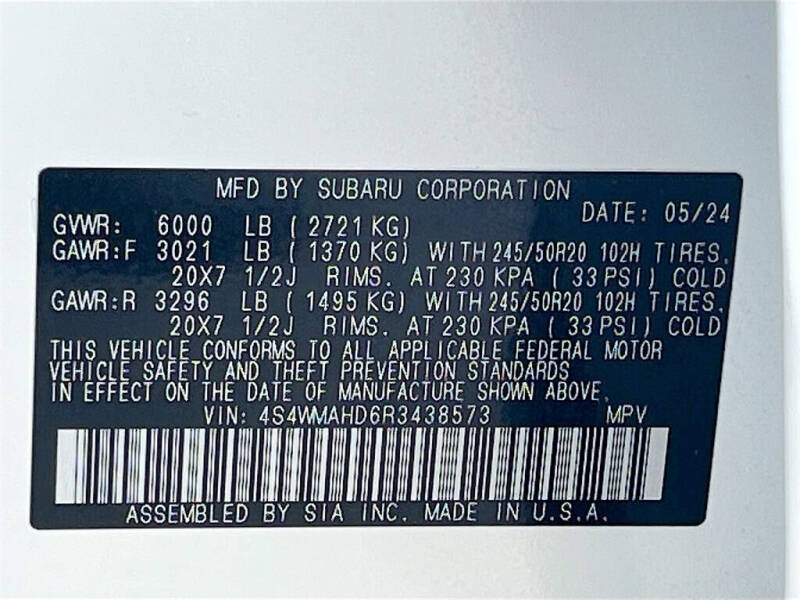 2024 Subaru Ascent Onyx Edition