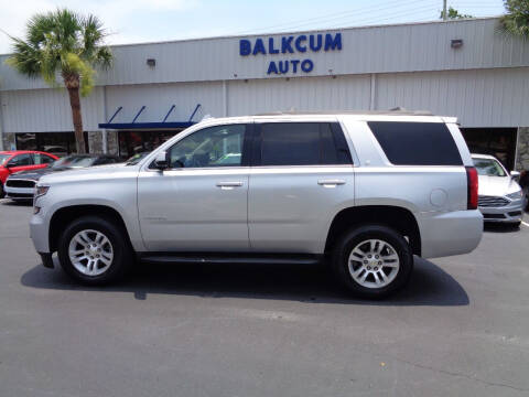 2015 Chevrolet Tahoe for sale at BALKCUM AUTO INC in Wilmington NC