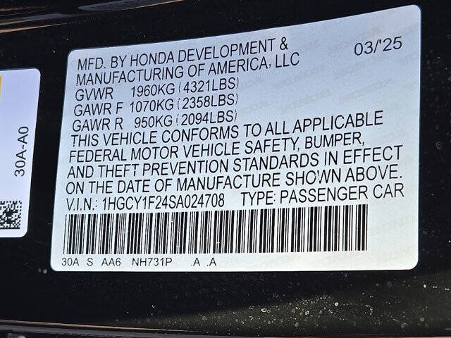 2025 Honda Accord LX