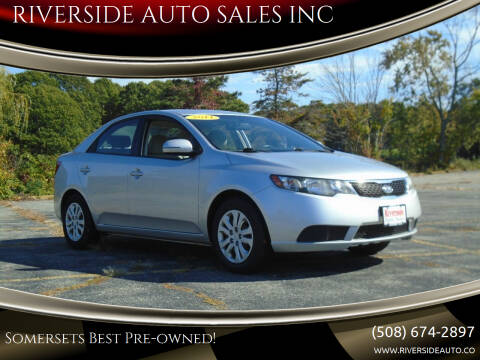 2011 Kia Forte for sale at RIVERSIDE AUTO SALES INC in Somerset MA