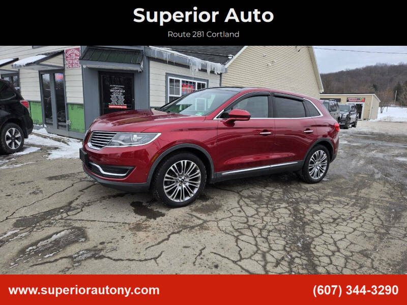 2016 Lincoln MKX for sale at Superior Auto in Cortland NY