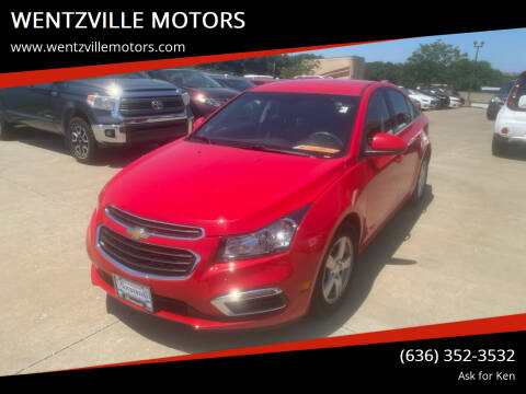 2015 Chevrolet Cruze for sale at WENTZVILLE MOTORS in Wentzville MO