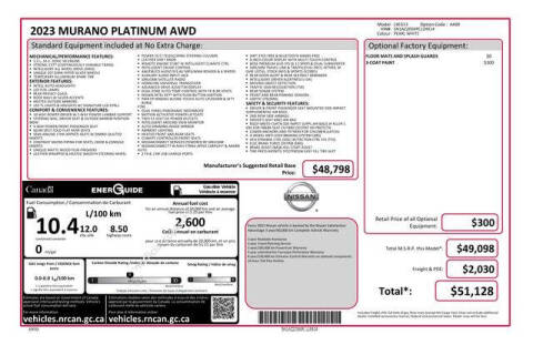 2023 Nissan Murano Platinum