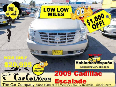 2009 Cadillac Escalade for sale at The Car Company in Las Vegas NV