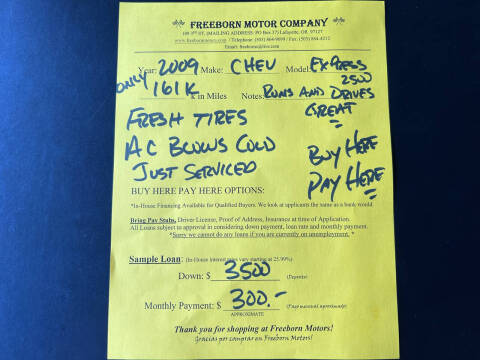 2009 Chevrolet Express 2500