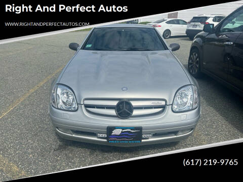 1998 Mercedes-Benz SLK for sale at Right and Perfect Autos in Brockton MA