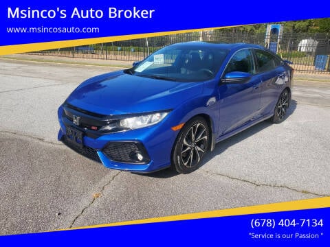 2018 Honda Civic for sale at Msinco's Auto Broker in Snellville GA