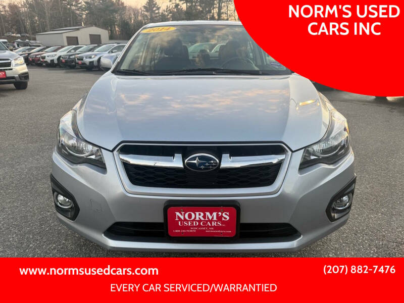 2014 Subaru Impreza for sale at NORM'S USED CARS INC in Wiscasset ME