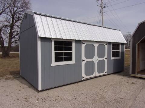  10 x 20 side lofted barn for sale at Extra Sharp Autos in Montello WI