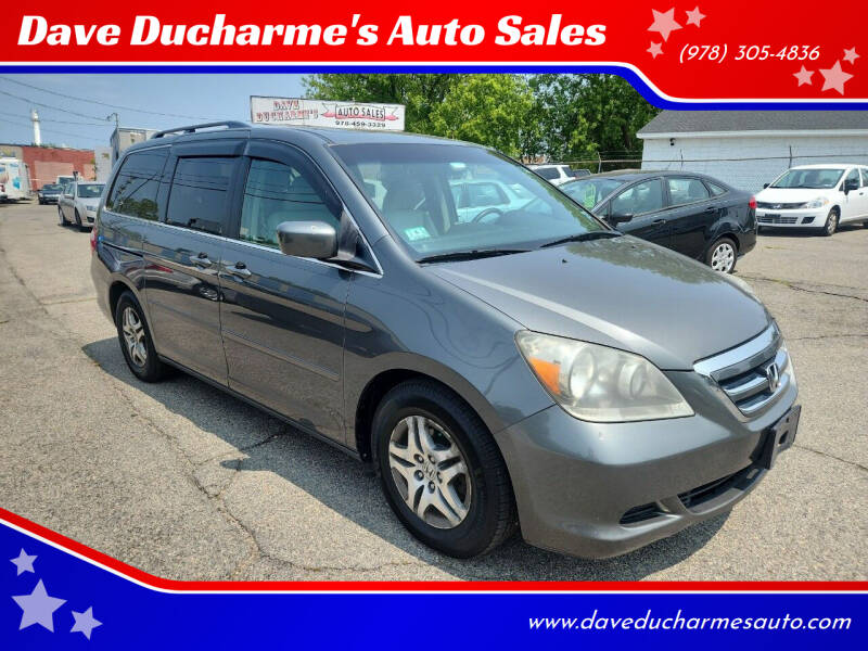2007 Honda Odyssey for sale at Dave Ducharme's Auto Sales in Lowell MA