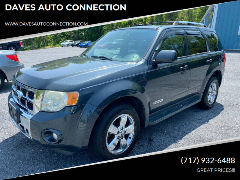2008 Ford Escape for sale at DAVES AUTO CONNECTION in Etters PA