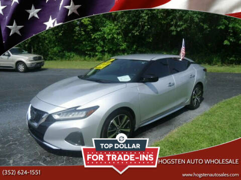 2019 Nissan Maxima for sale at HOGSTEN AUTO WHOLESALE in Ocala FL