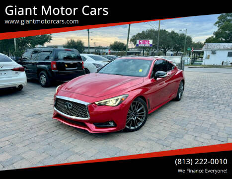 2017 Infiniti Q60 for sale at Giant Motor Cars in Tampa FL