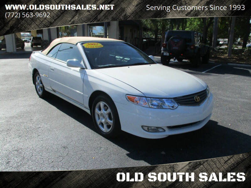2002 Toyota Camry Solara for sale at OLD SOUTH SALES in Vero Beach FL