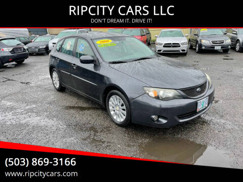 2008 Subaru Impreza for sale at RIPCITY CARS LLC in Portland OR