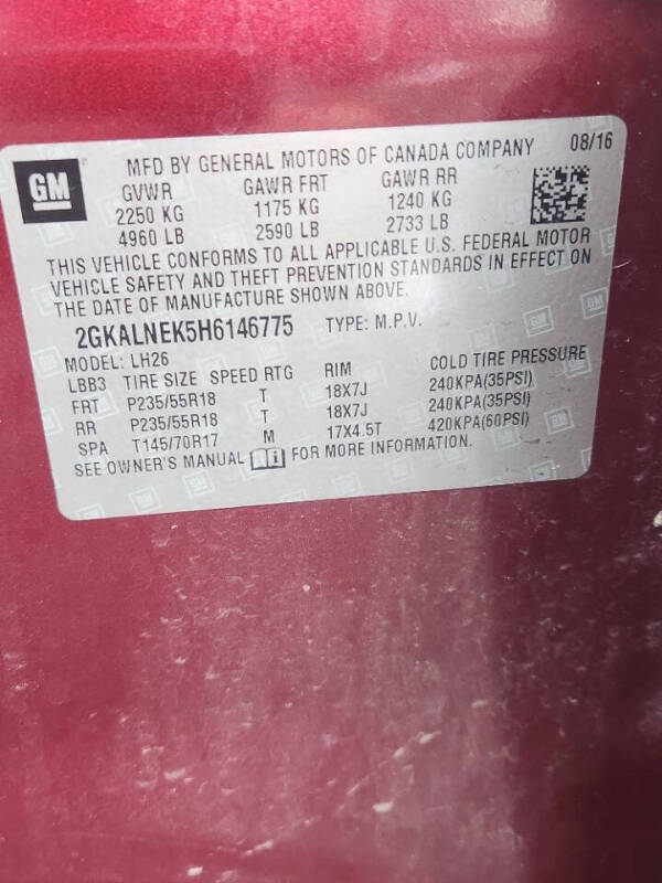 2017 GMC Terrain SLE-2