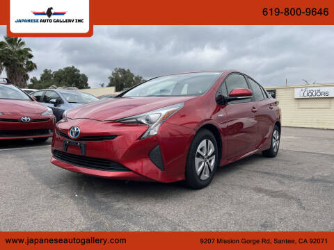 2016 Toyota Prius for sale at Japanese Auto Gallery Inc in Santee CA