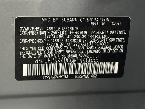 2021 Subaru Forester