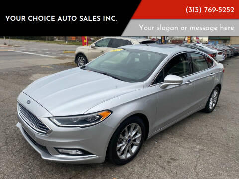 2017 Ford Fusion for sale at Your Choice Auto Sales Inc. in Dearborn MI