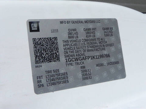 2019 Chevrolet Express 2500