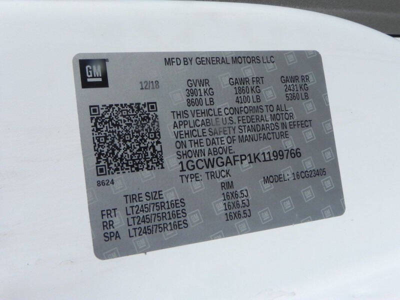 2019 Chevrolet Express 2500