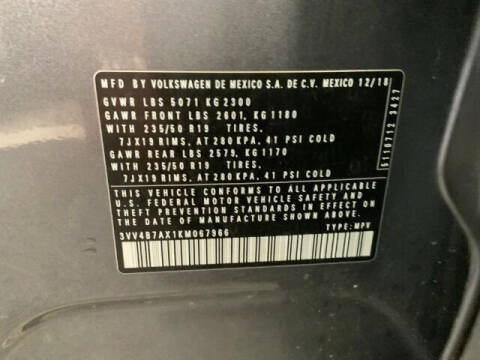 2019 Volkswagen Tiguan SEL Premium 4Motion