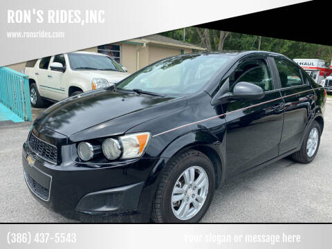 2016 Chevrolet Sonic for sale at RON'S RIDES,INC in Bunnell FL