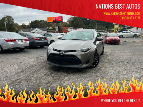 2019 Toyota Corolla for sale at Nations Best Autos in Decatur GA