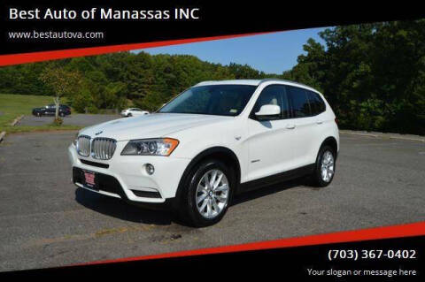 2014 BMW X3 for sale at Best Auto of Manassas INC in Manassas VA