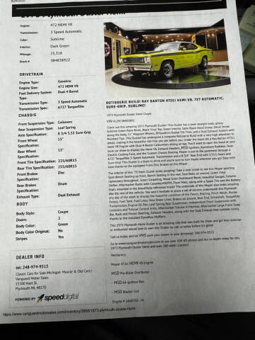 1973 Plymouth Duster