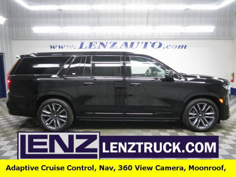 2022 Cadillac Escalade ESV for sale at LENZ TRUCK CENTER in Fond Du Lac WI